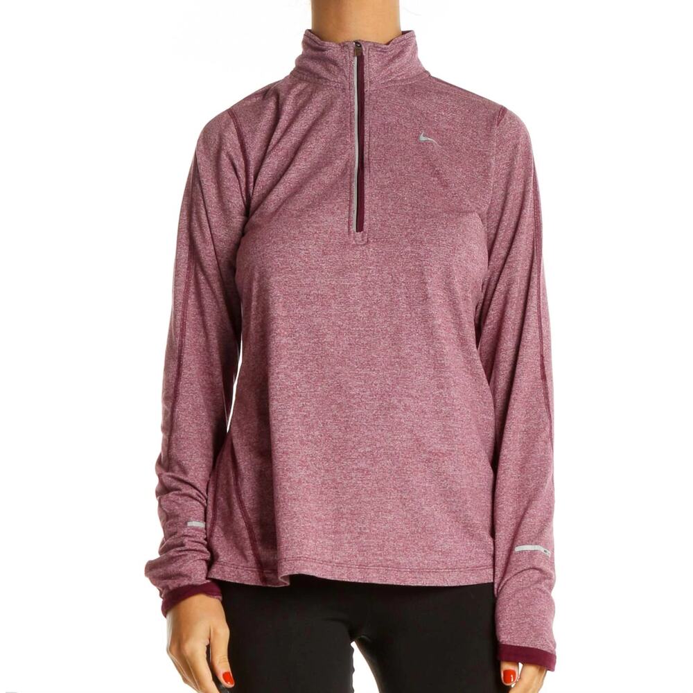 Just in 💫| Nike Red Zip Up Thumb Hole Sweatshirt sz M - Picture 1 of 11